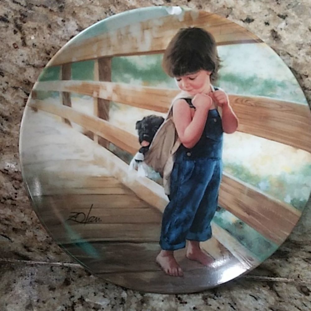 Donald Zolan. 1989 vintage plate